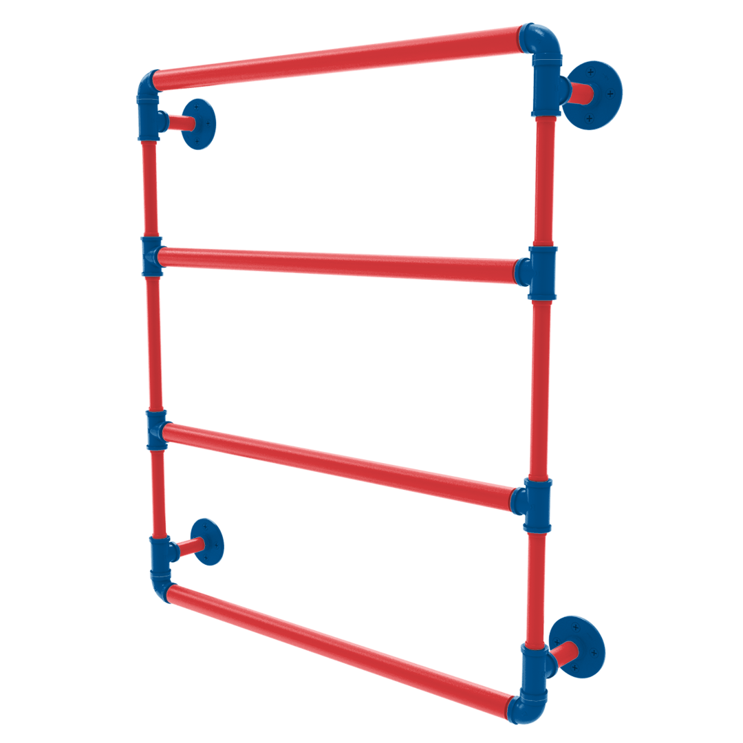 Diamond Collection Wall Mounted Ladder Towel Bar Los Angeles Chavez Ravine Edition