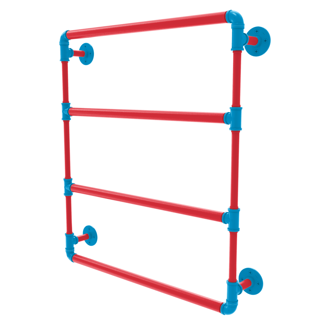 Diamond Collection Wall Mounted Ladder Towel Bar Miami Edition