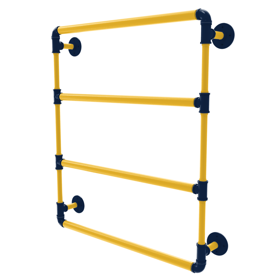 Diamond Collection Wall Mounted Ladder Towel Bar Milwaukee Edition