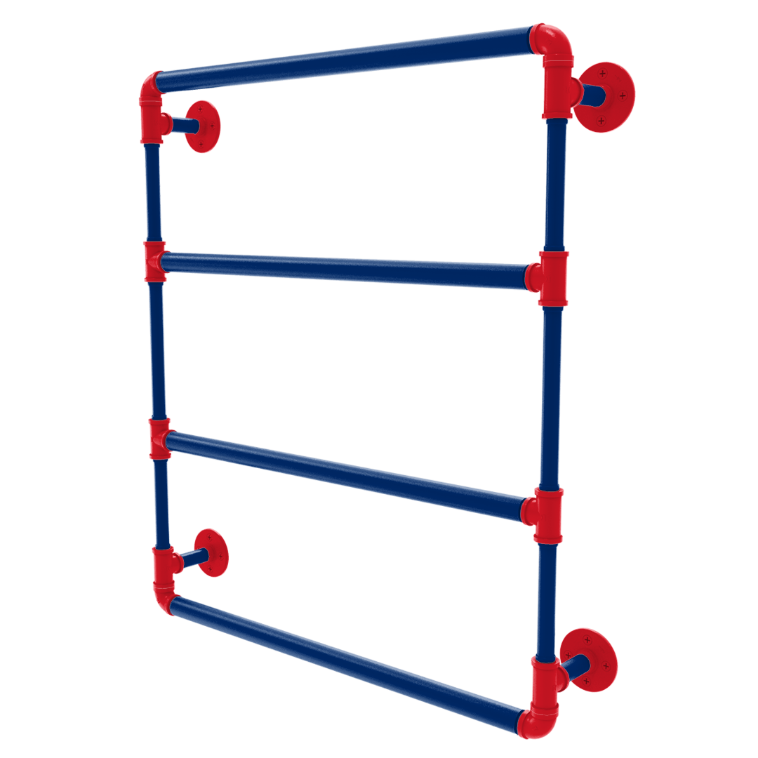 Diamond Collection Wall Mounted Ladder Towel Bar Philadelphia Edition