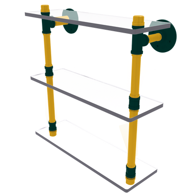 Diamond Collection Triple Glass Shelf Oakland Edition
