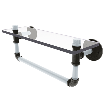 Diamond Collection Glass Shelf with Towel Bar Chicago South Side Edition