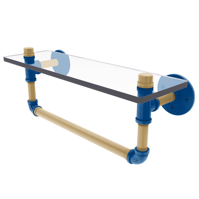Diamond Collection Glass Shelf with Towel Bar Kansas City Edition