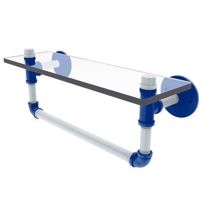 Diamond Collection Glass Shelf with Towel Bar New York Bronx Edition