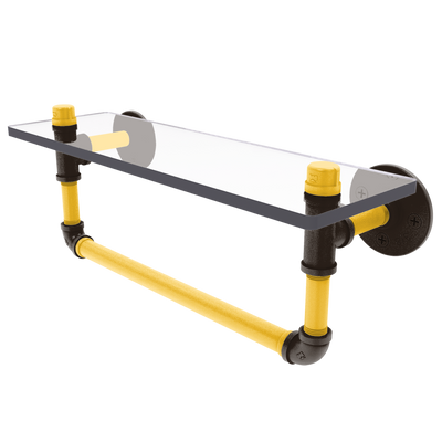 Diamond Collection Glass Shelf with Towel Bar San Diego Edition