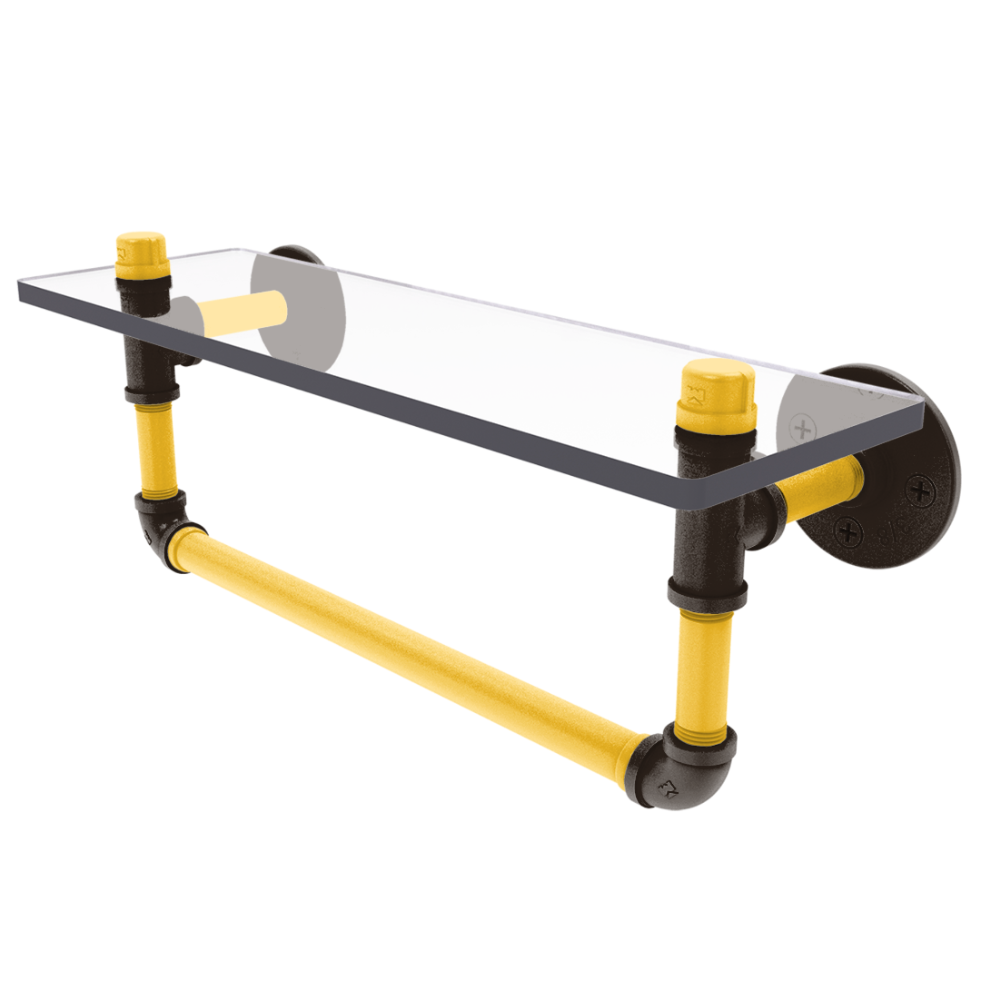 Diamond Collection Glass Shelf with Towel Bar San Diego Edition
