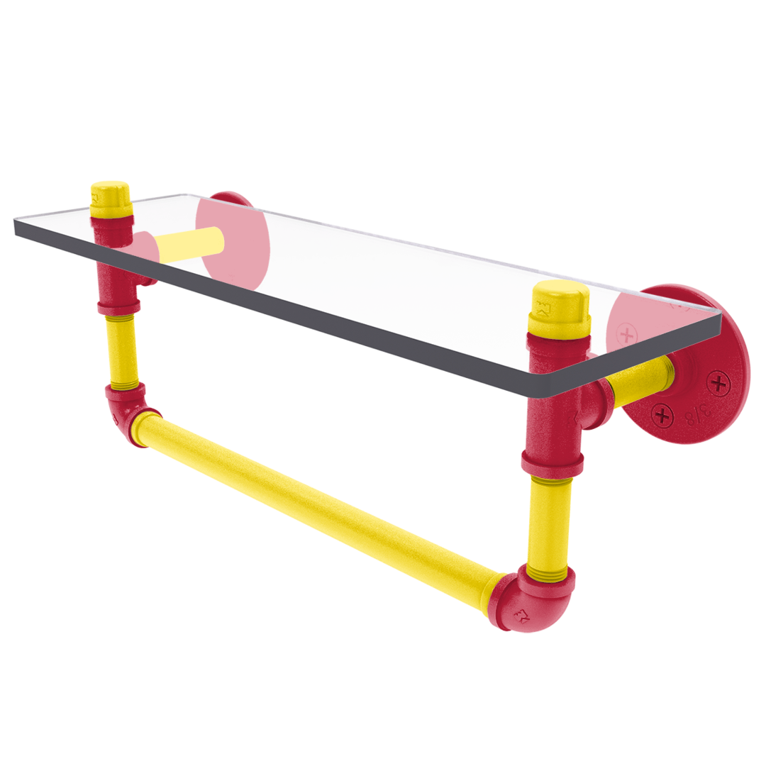 Diamond Collection Glass Shelf with Towel Bar St. Louis Edition