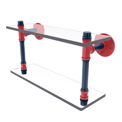 Diamond Collection Double Glass Shelf Boston Edition