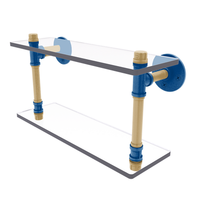 Diamond Collection Double Glass Shelf Kansas City Edition