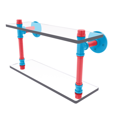 Diamond Collection Double Glass Shelf Miami Edition