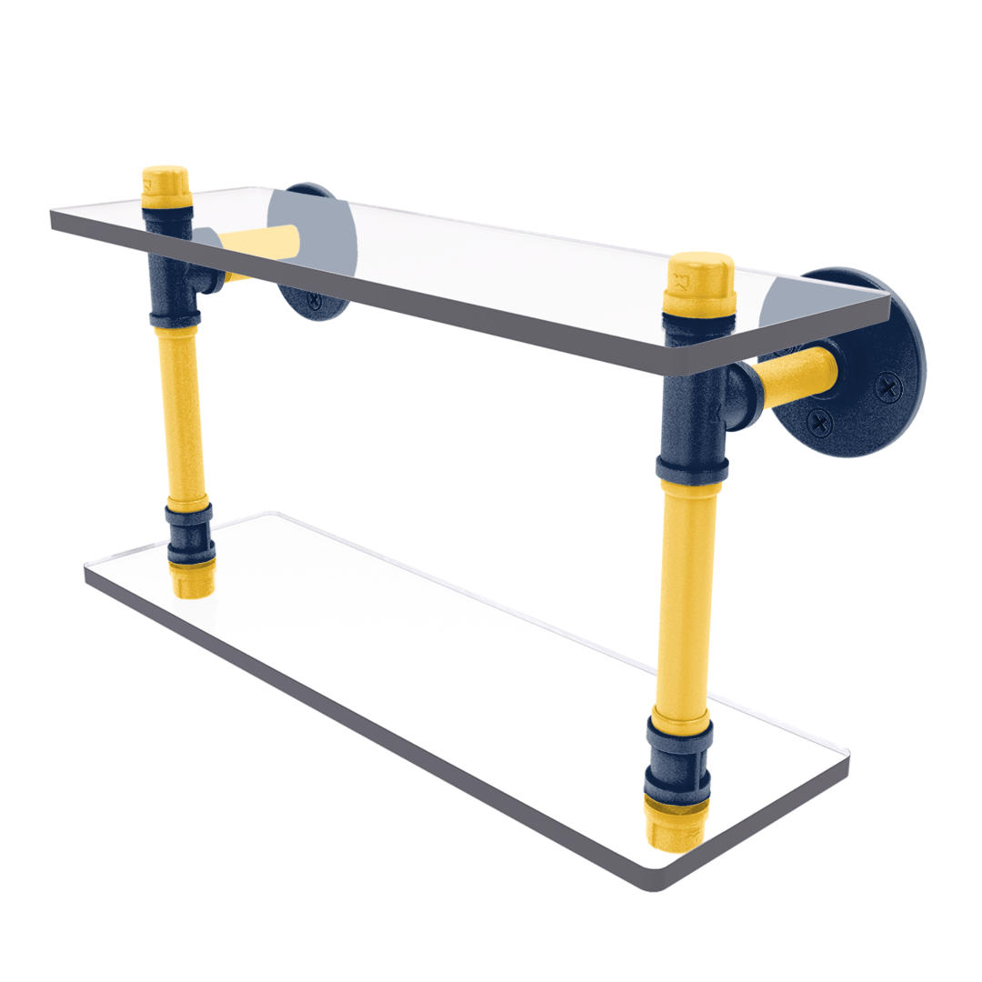 Diamond Collection Double Glass Shelf Milwaukee Edition