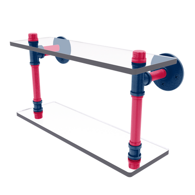 Diamond Collection Double Glass Shelf Minnesota Edition