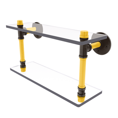 Diamond Collection Double Glass Shelf San Diego Edition