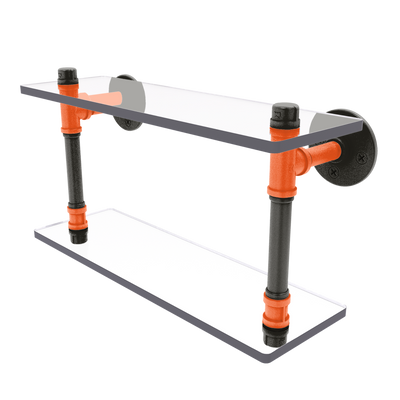 Diamond Collection Double Glass Shelf San Francisco Edition