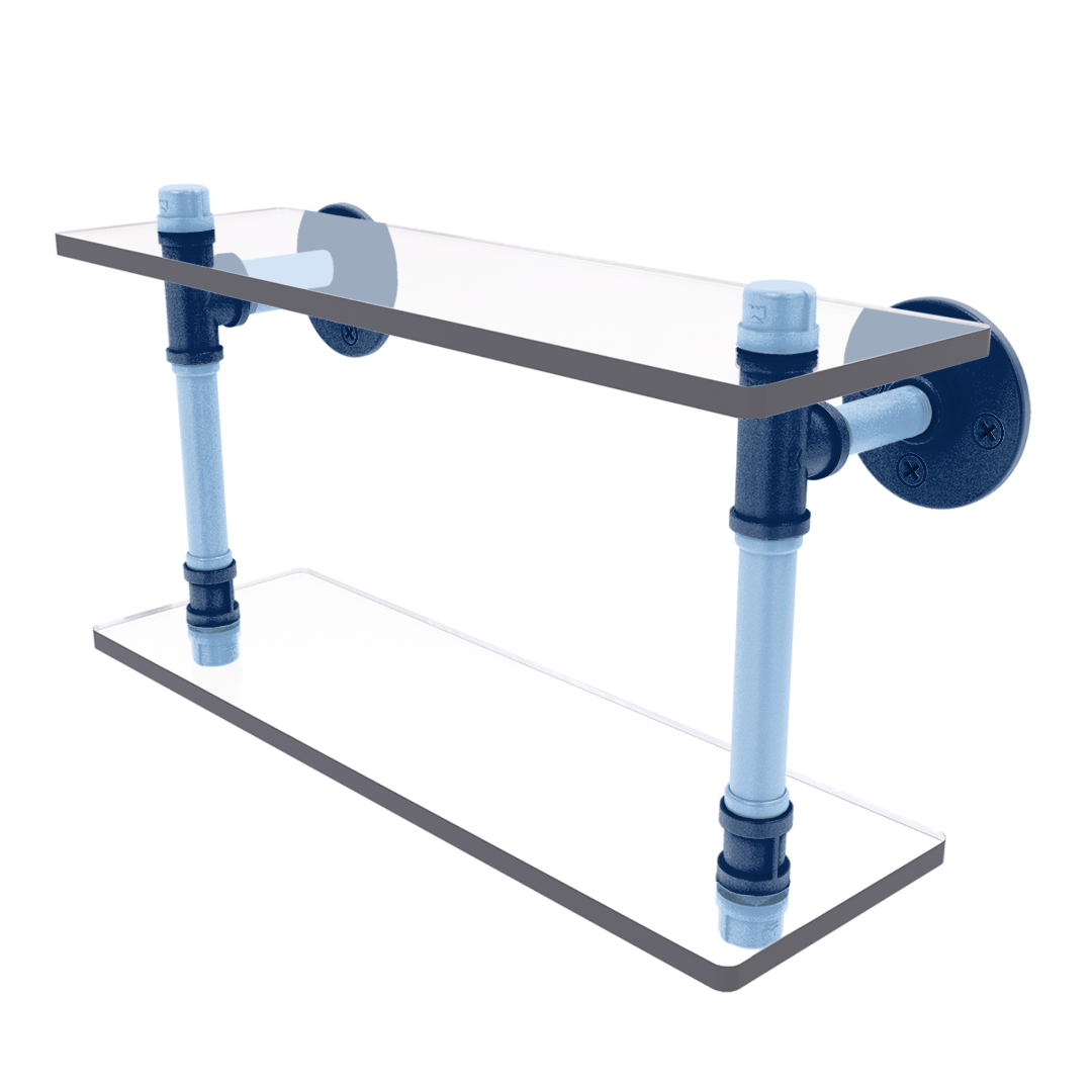 Diamond Collection Double Glass Shelf Tampa Bay Edition