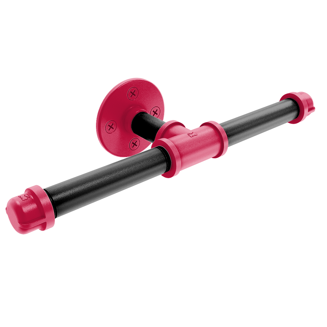 Hardwood Collection Double Roll Toilet Paper Holder Chicago Edition