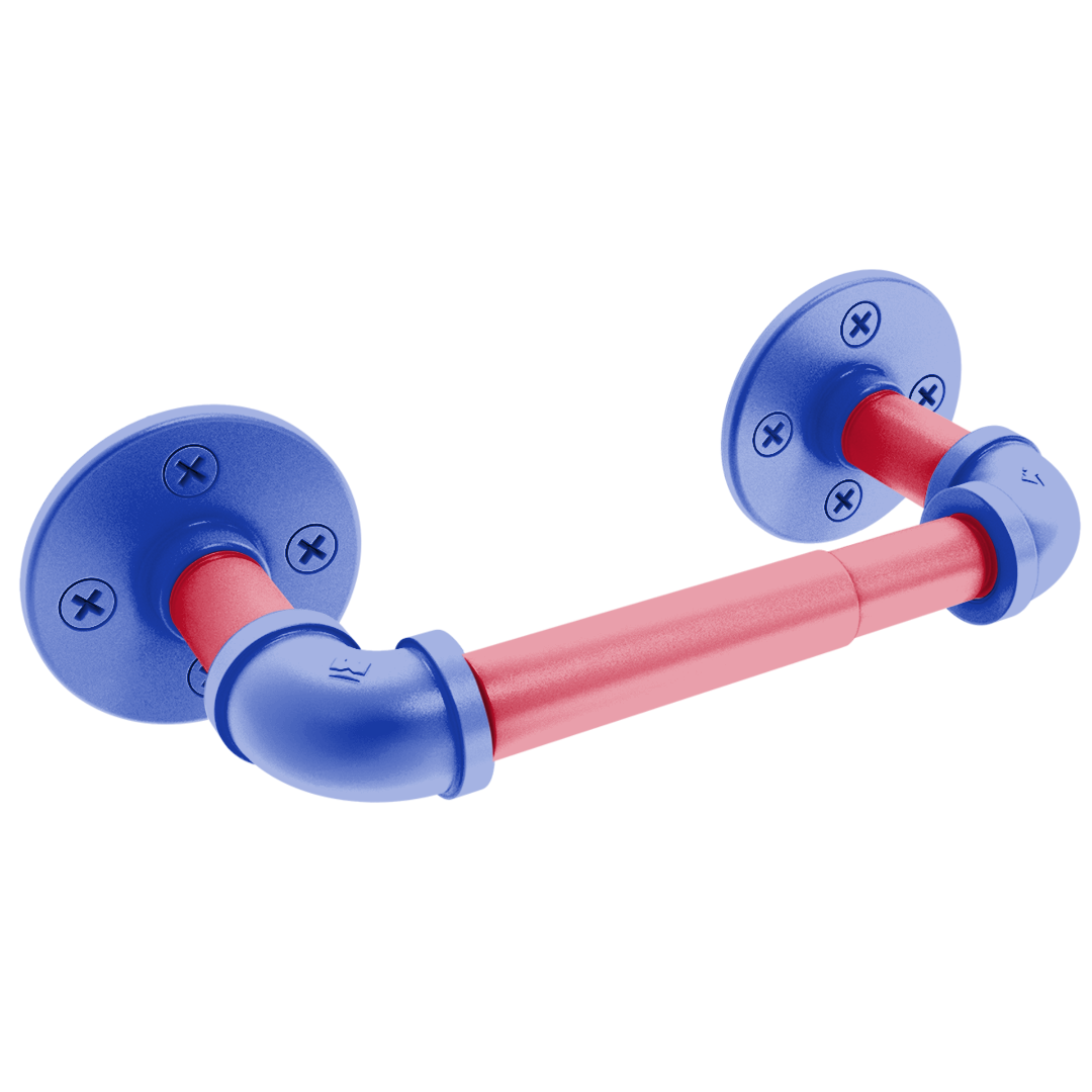 Hardwood Collection 2 Post Toilet Paper Holder Detroit Edition