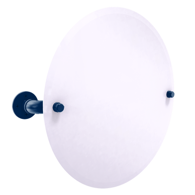 Hardwood Collection Frameless Round Wall Mounted Tilt Mirror Utah Edition
