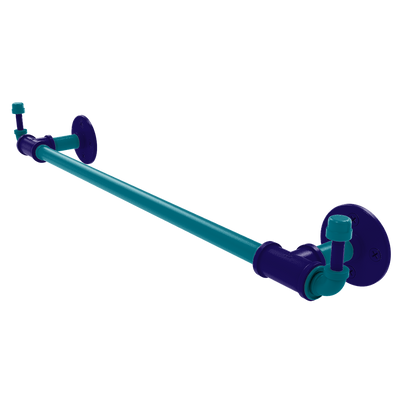 Hardwood Collection Towel Bar with Integrated Hooks Charlotte Edition