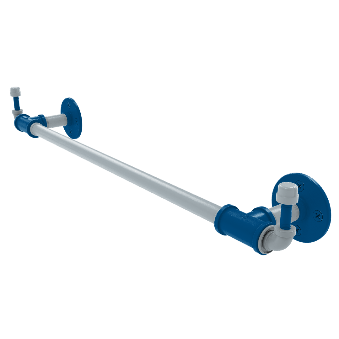 Hardwood Collection Towel Bar with Integrated Hooks Dallas Edition