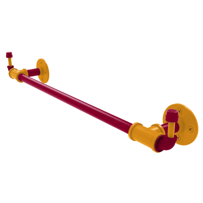 Hardwood Collection Towel Bar with Integrated Hooks Miami Edition