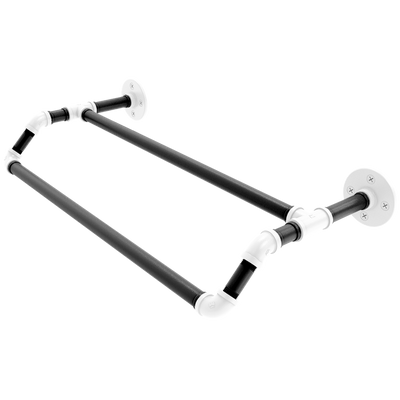 Hardwood Collection Double Towel Bar Brooklyn Edition