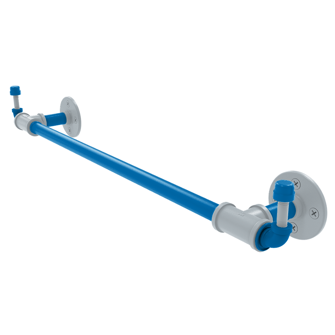 Hardwood Collection Towel Bar with Integrated Hooks Orlando Edition