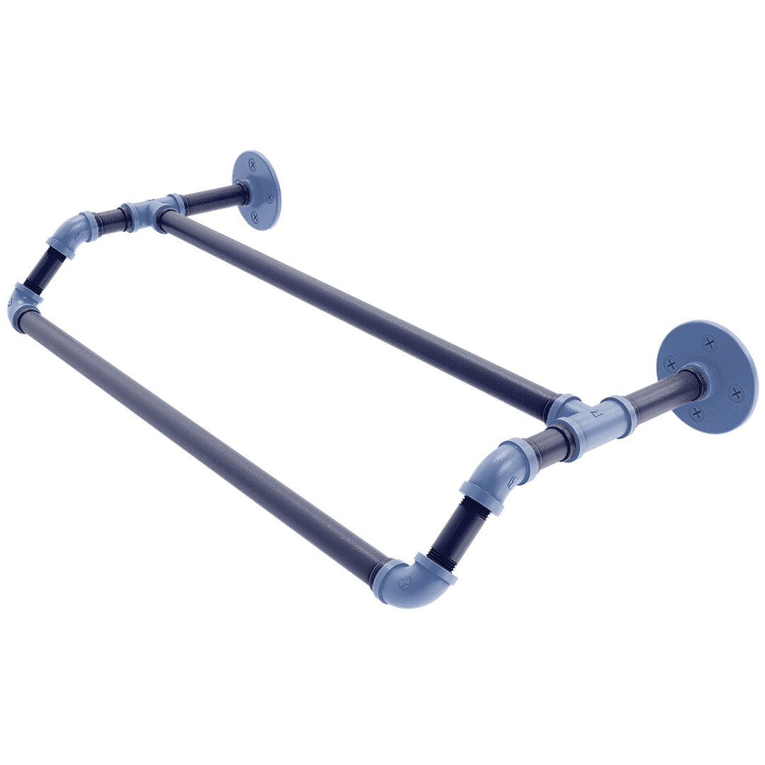 Hardwood Collection Double Towel Bar Memphis Edition