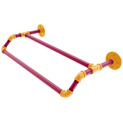 Hardwood Collection Double Towel Bar Miami Edition