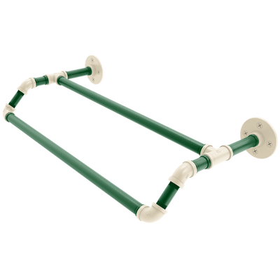 Hardwood Collection Double Towel Bar Milwaukee Edition