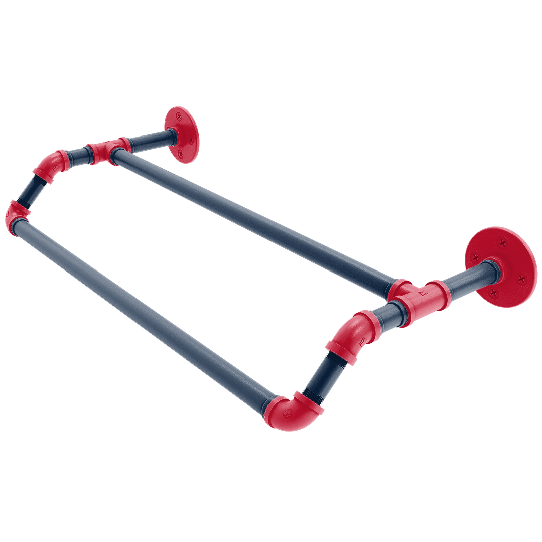 Hardwood Collection Double Towel Bar New Orleans Edition