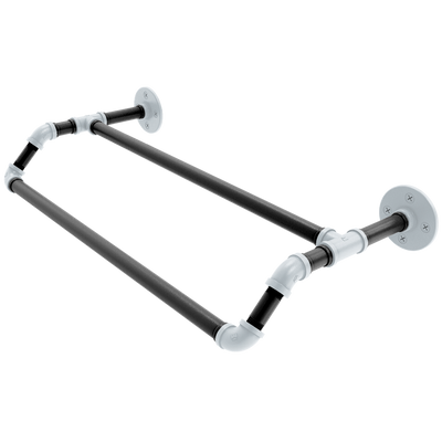 Hardwood Collection Double Towel Bar San Antonio Edition