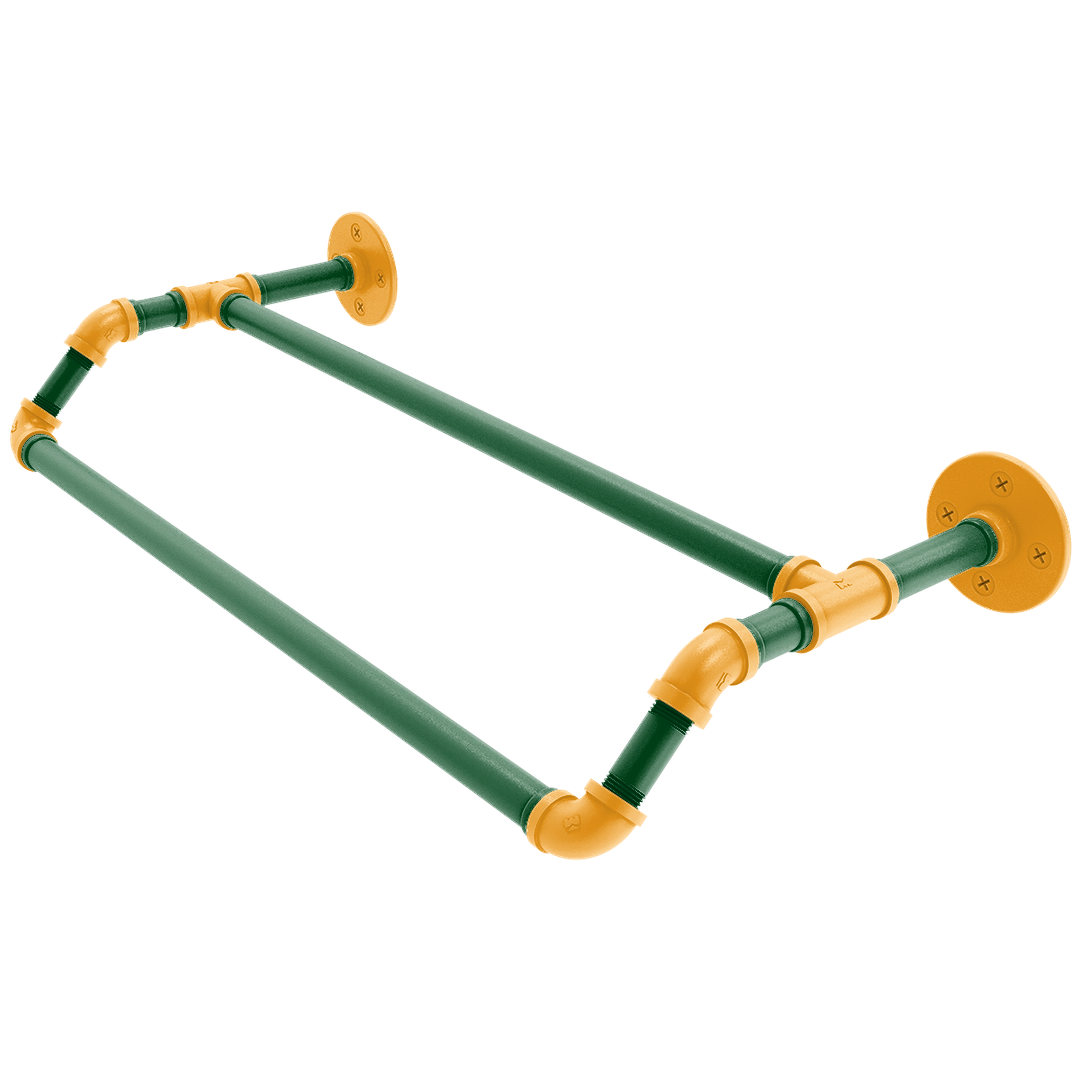 Hardwood Collection Double Towel Bar Utah Edition