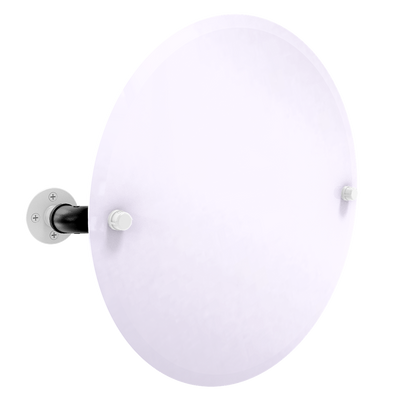 Hardwood Collection Frameless Oval Wall Mounted Tilt Mirror Brooklyn Edition