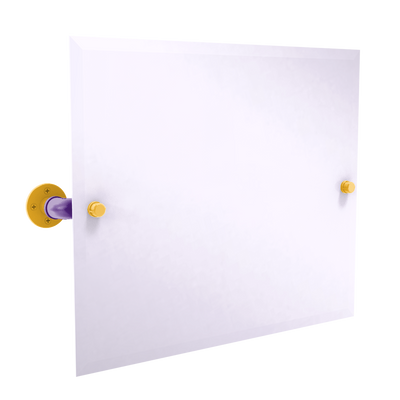 Hardwood Collection Landscape Rectangular Wall Mounted Tilt Mirror Los Angeles Hollywood Edition