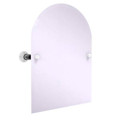 Hardwood Collection Frameless Arched Top Wall Mounted Tilt Mirror Brooklyn Edition