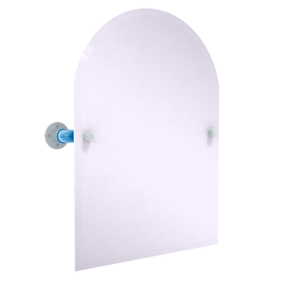 Hardwood Collection Frameless Arched Top Wall Mounted Tilt Mirror Orlando Edition