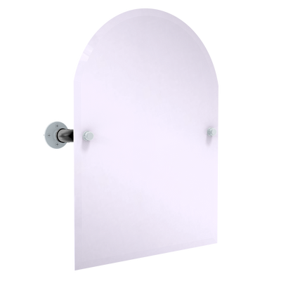 Hardwood Collection Frameless Arched Top Wall Mounted Tilt Mirror San Antonio Edition
