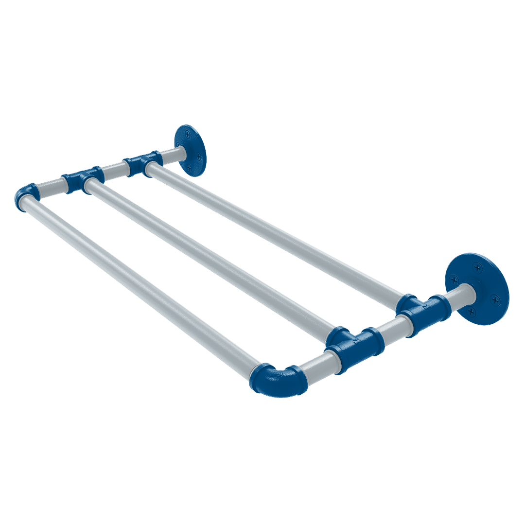 Hardwood Collection Wall Mounted Towel Shelf Dallas Edition