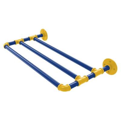 Hardwood Collection Wall Mounted Towel Shelf Golden State Edition