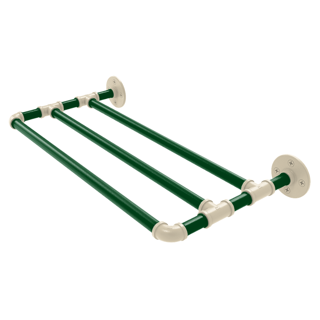 Hardwood Collection Wall Mounted Towel Shelf Milwaukee Edition