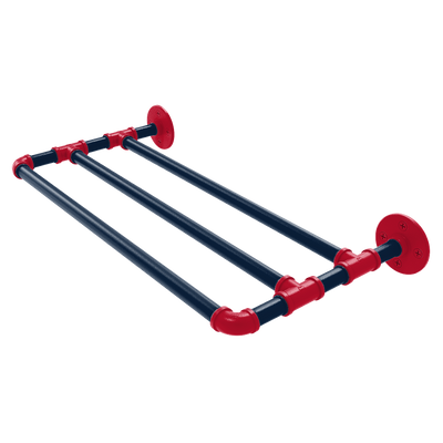 Hardwood Collection Wall Mounted Towel Shelf New Orleans Edition