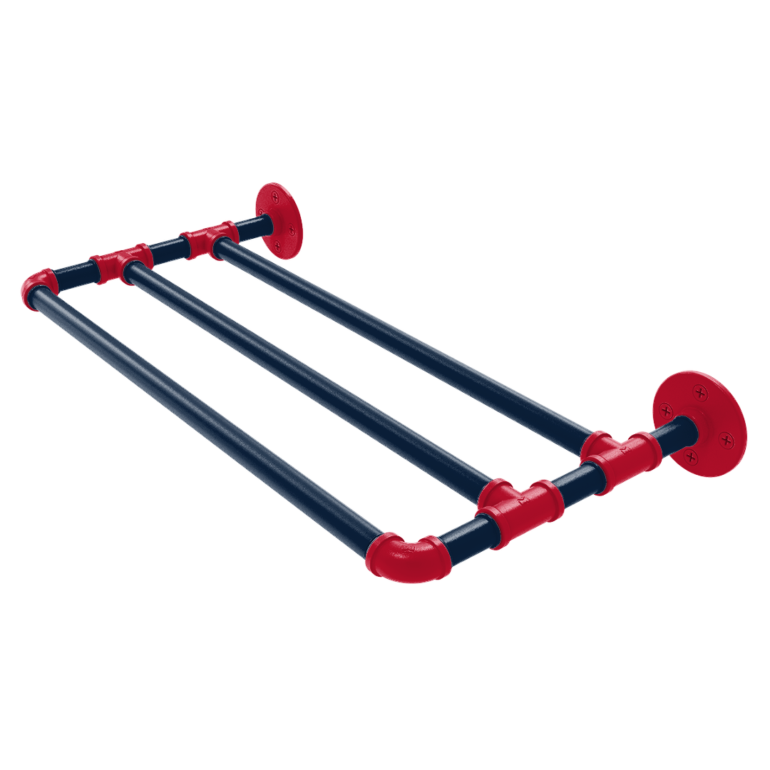 Hardwood Collection Wall Mounted Towel Shelf New Orleans Edition