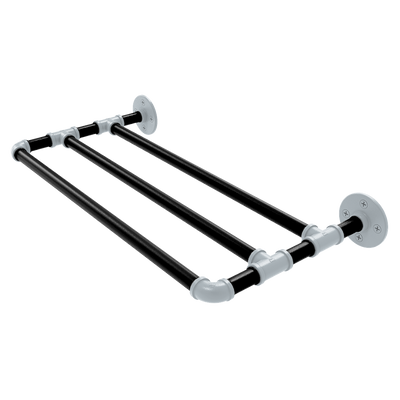 Hardwood Collection Wall Mounted Towel Shelf San Antonio Edition