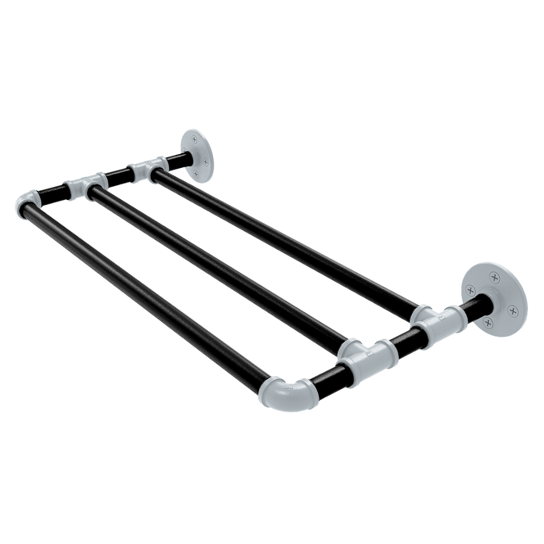 Hardwood Collection Wall Mounted Towel Shelf San Antonio Edition