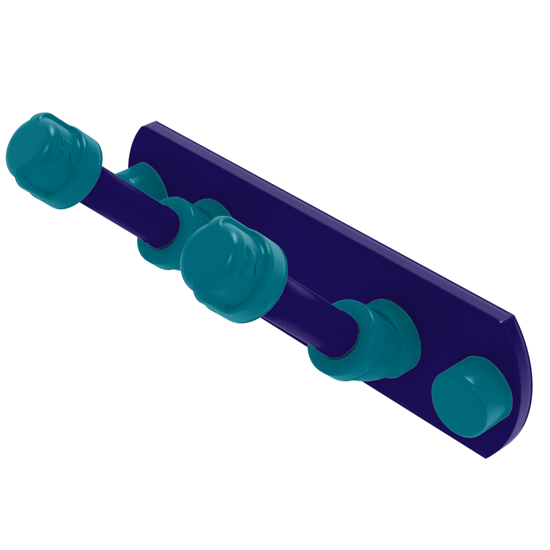 Hardwood Collection 2 Position Multi Hook Charlotte Edition