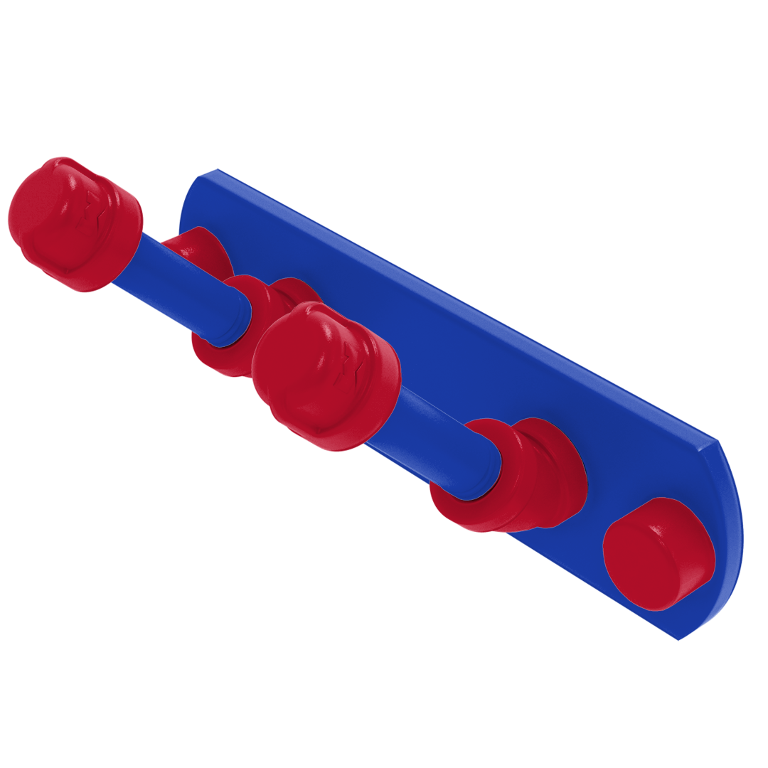 Hardwood Collection 2 Position Multi Hook Detroit Edition