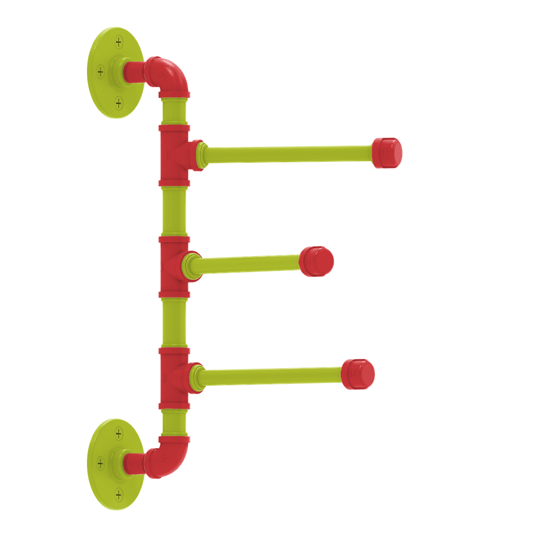 Hardwood Collection 3 Swing Arm Vertical Towel Bar Atlanta Edition