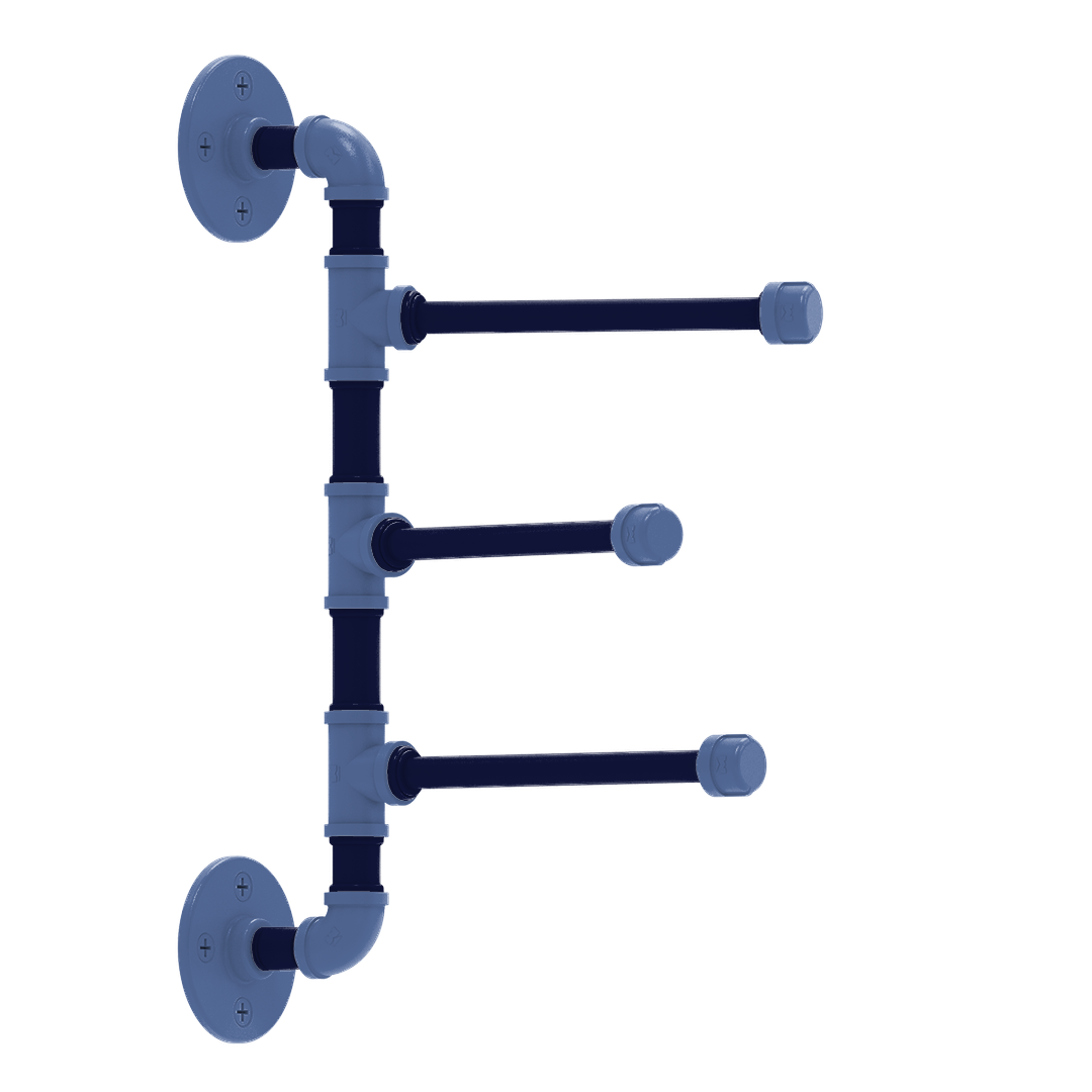 Hardwood Collection 3 Swing Arm Vertical Towel Bar Memphis Edition