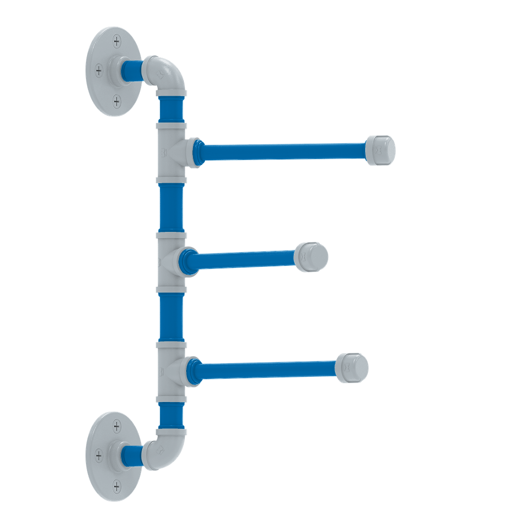 Hardwood Collection 3 Swing Arm Vertical Towel Bar Orlando Edition